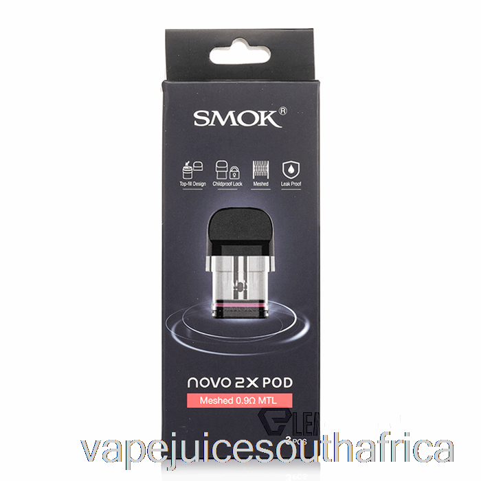 Vape Pods Smok Novo 2X Replacement Pods 0.6Ohm Meshed Mtl Pods